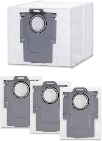 4 Pack Disposable Vacuum Dust Bags Replacement for Roborock S8 Pro Ultra, S8+, S7 Max/MaxV Ultra, Q8/Q7/Q5 Max+, Q5 Pro+, Q7+, Q5+ Model in Kuwait