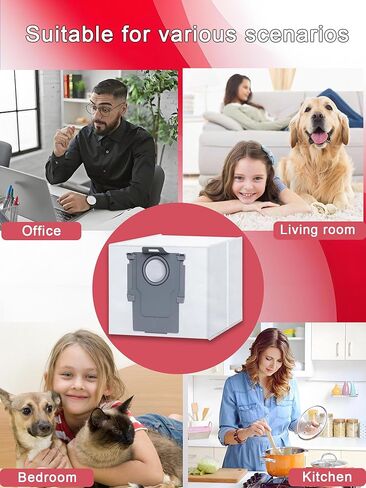 4 Pack Disposable Vacuum Dust Bags Replacement for Roborock S8 Pro Ultra, S8+, S7 Max/MaxV Ultra, Q8/Q7/Q5 Max+, Q5 Pro+, Q7+, Q5+ Model in Kuwait