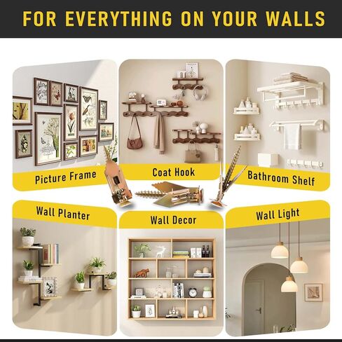 مجموعة أدوات تثبيت الحوائط الجافة ذاتية الحفر، FIXLINK 180 قطعة بمقاس واحد من مرساة الألواح الصخرية و4 براغي بأحجام، فولاذ مطلي بالزنك، بدون حفر أو ثقوب في الحائط، للتلفزيون، التعليق على الحائط، الخزانات in Kuwait