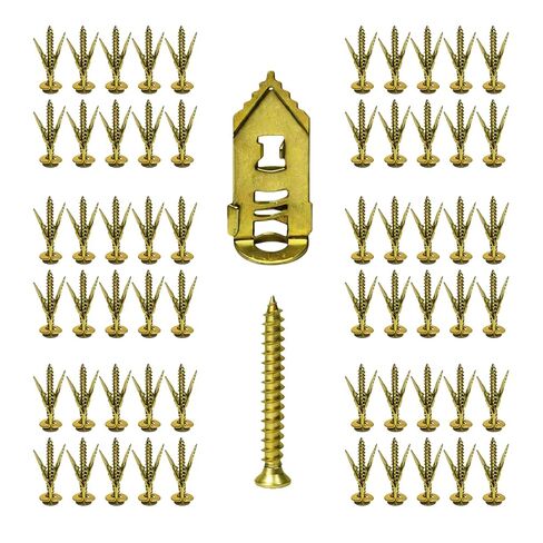120PCS Self Drilling Drywall Anchors with Screws Kit, Zinc Plated Steel Drywall Grip Anchors, No Pre Drill or Holes in Wall, Zinc Expansion Screws for Shelves, Mirrors, Curtain Rods, Picture Frames in Saudi Arabia