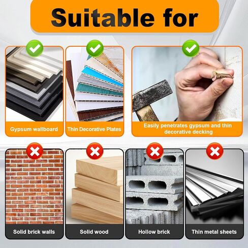 50 Set Self Drilling Drywall Anchors and Screws,Dry Wall Anchors Heavy Duty,Screws and Anchors Repair Tools for Wet and Drywall Fixing Picture,Furniture,Flags,Outdoor Decor-1.18inch in Saudi Arabia