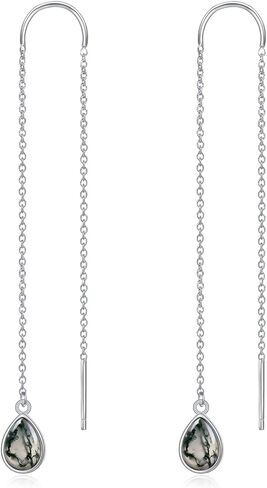 Teardrop Earrings Threader Earrings 925 Sterling Silver Droplet Jewelry Drop Dangle Long Charm Earrings for Women Girls Birthday Gifts in Saudi Arabia