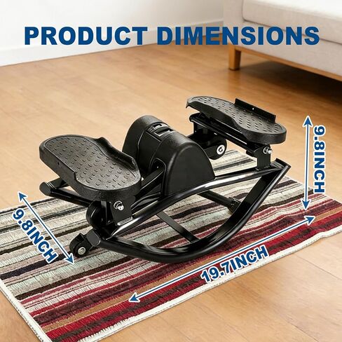 Rock Stepper, Side to Side Exercise Machine, U-Shaped Rock Stepper Machine, Step Rocker Exercise with Uses Silent Technology, Digital Display and Anti-Slip Mat for Home Workout in Saudi Arabia