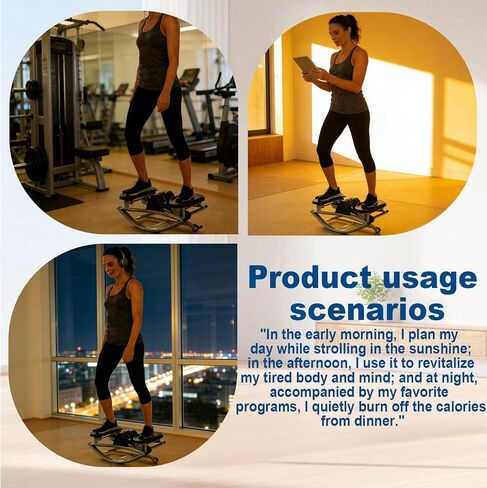 Rock Stepper, Side to Side Exercise Machine, U-Shaped Rock Stepper Machine, Step Rocker Exercise with Uses Silent Technology, Digital Display and Anti-Slip Mat for Home Workout in Saudi Arabia