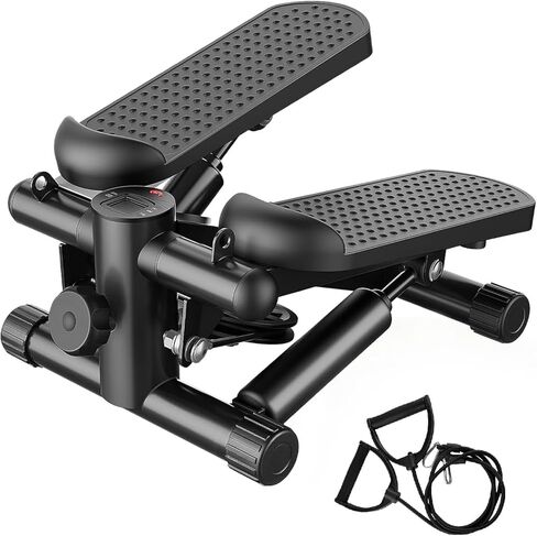 NEWBULIG Mini Stepper للتمرين في المنزل، جهاز خطوة للدرج للياقة البدنية في الأماكن المغلقة، جهاز محمول لصالة الألعاب الرياضية المنزلية لتمرين الجسم بالكامل بسعة وزن 300 رطل in Kuwait