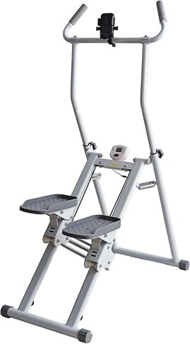 Stair Stepper, Vertical Climber for Home Gym, Compact Folding Full-Body Cardio Machine with Extended Step Range, Adjustable Handlebar & Pedals, Suitable for Women & Men in Kuwait