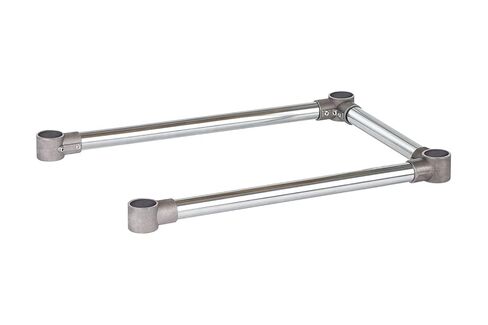 DuraSteel Open Base Work Table Bracing - 24 x 18 Inch Table Stabilizing Leg Cross Braces - Fits Commercial Food Prep Stainless Steel or Maple Wood Worktable in Kuwait