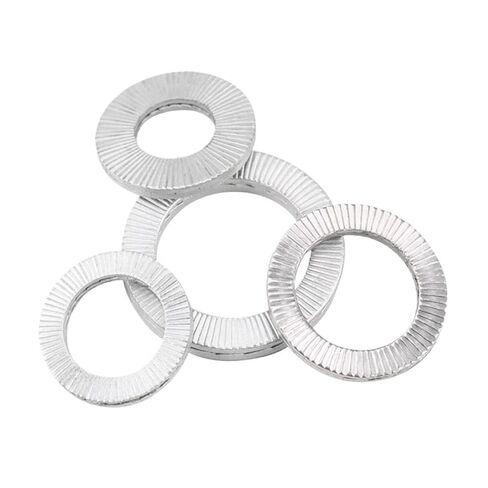 Double Layer self-Locking washers Double Deck Self-Locking Washer M3-M24 Stainless Steel Dacromet Wedge Lock Loose Shock Proof Gasket(Regular Version,M12-10pcs,316) in Saudi Arabia