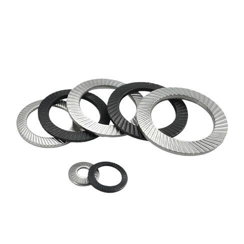 Double Layer self-Locking washers 5/10/ 100pcs M2.5 M3 M4- M42 304 Stainless Steel/ 65# Mn Steel Locking Washer Printing Oblique DIN9250(M24X36(2Pcs) Carbon) in Kuwait