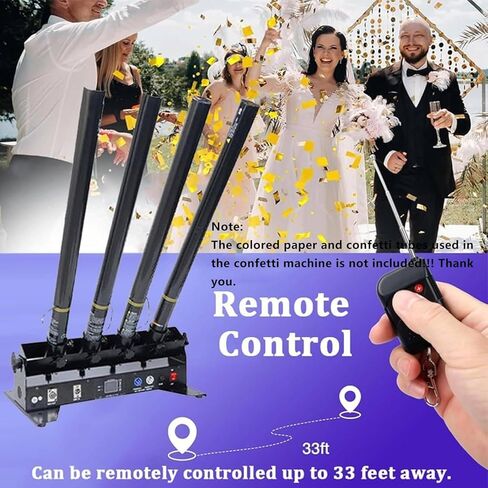 Portable Confetti Machine, Electric Confetti Launcher, Professional Confetti Launcher, Confetti Shooter, for Wedding Receptions, Graduation Parties and Corporate Events in Kuwait