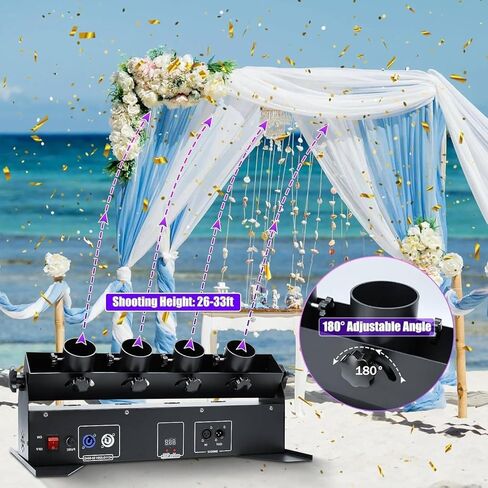 Portable Confetti Machine, Electric Confetti Launcher, Professional Confetti Launcher, Confetti Shooter, for Wedding Receptions, Graduation Parties and Corporate Events in Kuwait