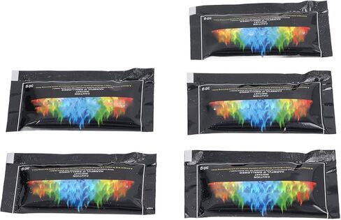 Alomejor Flames Fire Color Changing Packets 5-Pack Colorful Mystical/Fantasy Powder for Bonfire Outdoor Adventure in Saudi Arabia