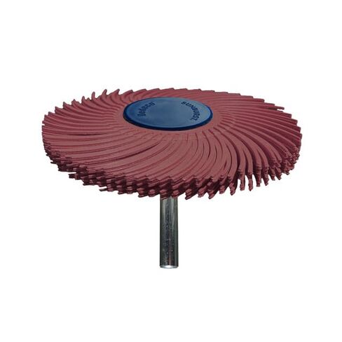 Mounted Polishing Disc – 3 Inch TC 6-Ply Design with 1/4" Shank, Precision Rotary Tool Accessory for Cleaning and Finishing, Standard 220 Grit, Red Aluminum Oxide (A/O) – 1 Unit in Saudi Arabia