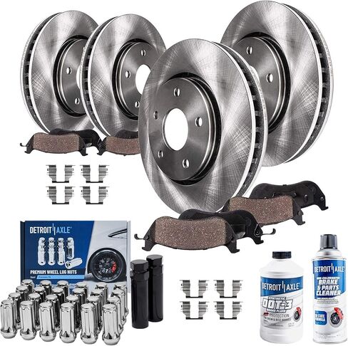 Detroit Axle - Brake Rotors for 2016-2022 Honda Civic 2019-2022 Insight, 2017 2018 2020 2021 Disc Brake Rotors Replacement : 11.10" inch Front and 10.24" inch Rear Rotor in Saudi Arabia