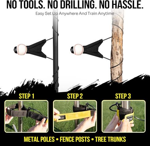 مدرب الضرب المتأرجح المحمول للبيسبول والكرة اللينة، مدرب ضرب ارتفاع الكرة قابل للتعديل مع نظام إعادة الضبط التلقائي للتمرين الفردي، معدات تدريب البيسبول سهلة الإعداد للمبتدئين، اللاعب المتقدم in Kuwait