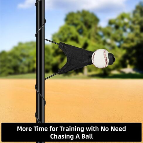 مدرب أرجوحة البيسبول والكرة اللينة، نظام تدريب محمول على الضرب مع ارتفاع قابل للتعديل | الكرة الدوارة، معدات ممارسة الضرب لجميع مستويات المهارة in Kuwait