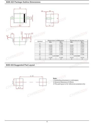 (Pack of 100 Pieces) Chanzon 1N4148WS SMD Small Signal Fast Switching Diodes High-Speed 150mA 75V SOD-323 (SC-76) IN4148WS 150 mA 75 Volt (Marking T4) in Saudi Arabia
