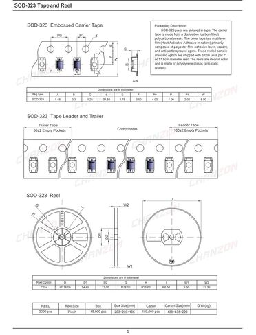 (Pack of 100 Pieces) Chanzon 1N4148WS SMD Small Signal Fast Switching Diodes High-Speed 150mA 75V SOD-323 (SC-76) IN4148WS 150 mA 75 Volt (Marking T4) in Saudi Arabia
