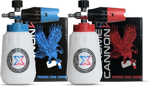 Chem-X Chrome Cannon 2.0 Foam Cannon (Red HDPE Bottle, 34 Oz Capacity) in Kuwait