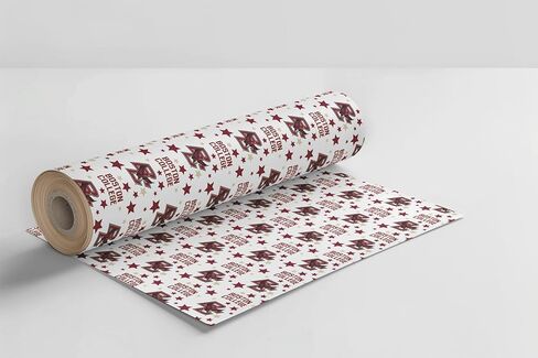 ONDEMAND FAN NCAA Wrapping Paper with Spirit Starscape design (Boston College Eagles,Wrapping Paper 30" x40') in Kuwait