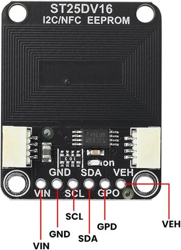 وحدة التردد الديناميكي ST25DV16K ذات السعة العالية مع التكوين اللاسلكي I2C 16Kbit in Kuwait