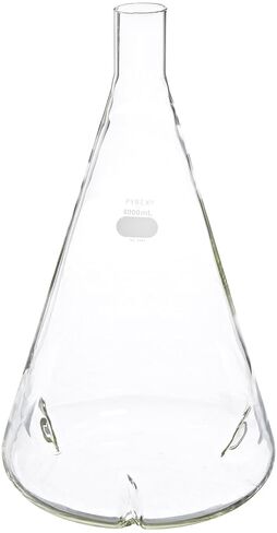 Corning Pyrex Borosilicate Glass Delong Shaker Erlenmeyer Flask with Baffles, 250ml Capacity (Case of 6) in Saudi Arabia