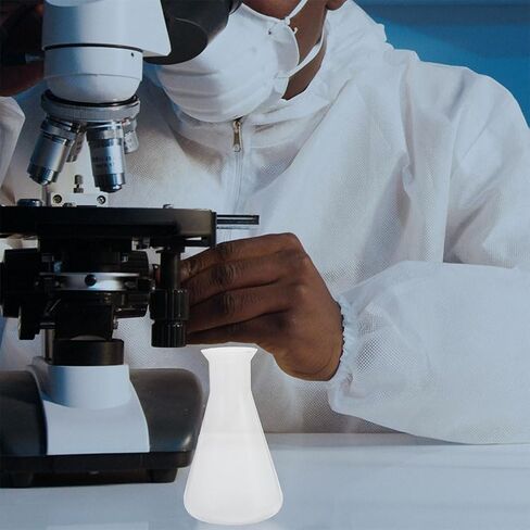 DECHOUS 4Pcs Plastic Erlenmeyer Flasks 250ml: Clear Scale Conical Flask for Laboratory Use Chemistry Experiment Erlenmeyer School Education Learning Tool in Kuwait