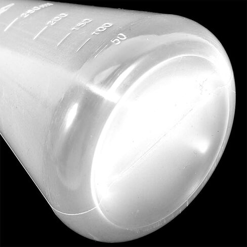 DECHOUS 4Pcs Plastic Erlenmeyer Flasks 250ml: Clear Scale Conical Flask for Laboratory Use Chemistry Experiment Erlenmeyer School Education Learning Tool in Kuwait