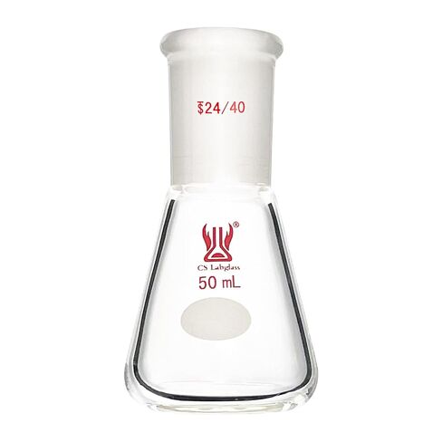 250ml Erlenmeyer Flask with 19/22 Standard Taper Outer Joint, Borosilicate Glass, Chemistry Lab Glassware in Kuwait