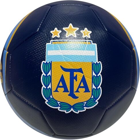 Icon Sports Argentina National Football Team Soccer Ball Officially Size 5 Ball - Messi 10 Navy with Yellow in Saudi Arabia