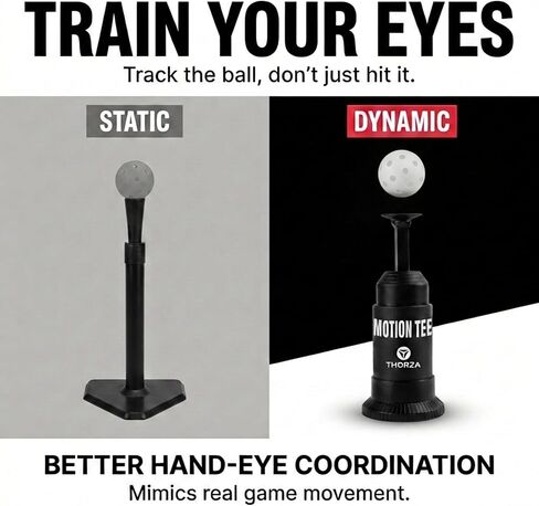 Thorza Motion Tee – Solo Baseball Training System for Swing & Hand-Eye Coordination in Kuwait