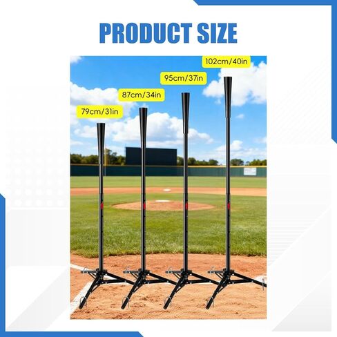 تي شيرت البيسبول للتمرين على حامل ثلاثي القوائم قابل للتعديل لضرب الكرة اللينة لتمارين الصالة الرياضية واللياقة البدنية in Kuwait