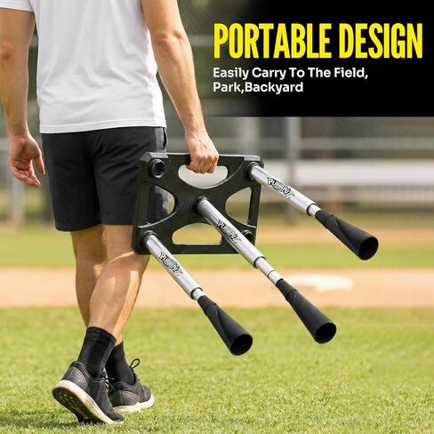 تي شيرت بخمسة مواضع، ارتفاع قابل للتعديل 20-46 بوصة، تي شيرت لضرب البيسبول والكرة اللينة مع سطح مطاطي ملفوف يدويًا، ألومنيوم 3 أنابيب، قاعدة معدنية للبيسبول والتمارين الخارجية in Kuwait