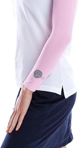 SParms Premium Sun Protection Arm Sleeves (Pink, XXL) in Saudi Arabia