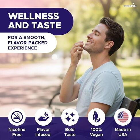 QuitPix Extra Thick Flavored Toothpicks – Quit Smoking Oral Fixation with NAC & L-Theanine – Nicotine Free Infused Toothpicks, Sugar Free, Vegan, 5 Flavor Variety Pack (100ct) Pack of 2 in Saudi Arabia
