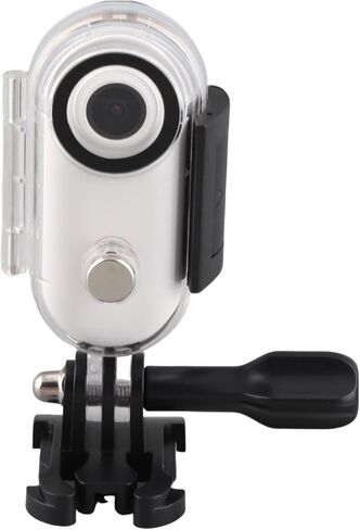 4K Cat Collar Camera, 8MP Pet Collar Camera, Cordless Wearable Action Camera,120 Degree Wide Angle for Diving Fishing Cycling Hiking Surfing Travelling (White) in Kuwait