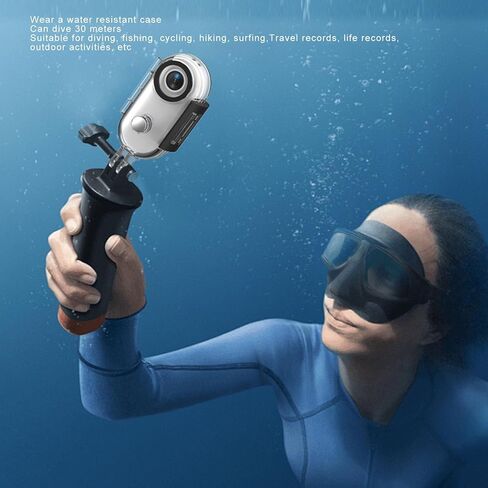 4K Cat Collar Camera, 8MP Pet Collar Camera, Cordless Wearable Action Camera,120 Degree Wide Angle for Diving Fishing Cycling Hiking Surfing Travelling (White) in Kuwait