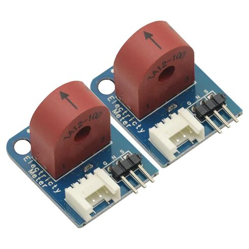 2Pcs Electricity Meter(Analog) AC Current Sensor Current Transformer 5A for Arduino TA12-100 AC 0-5A 3p/ 4p Interface transmitte in Saudi Arabia