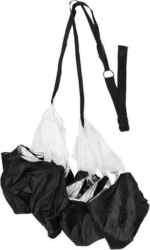 PartyKindom Resistance Running Parachute Set with Oxford Cloth, Dual Chutes for Speed Training, Outdoor Soccer Agility and Endurance Exercise Equipment for Adults and Athletes in Saudi Arabia