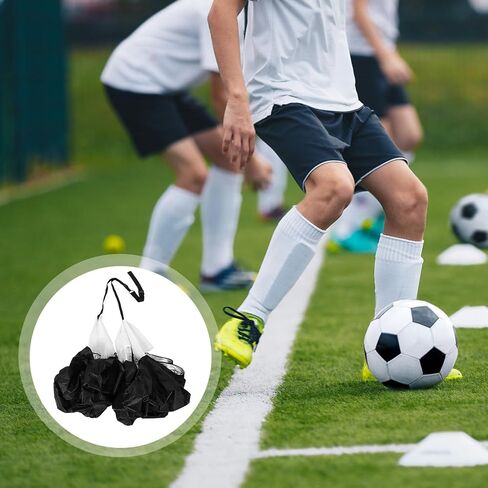 PartyKindom Resistance Running Parachute Set with Oxford Cloth, Dual Chutes for Speed Training, Outdoor Soccer Agility and Endurance Exercise Equipment for Adults and Athletes in Saudi Arabia