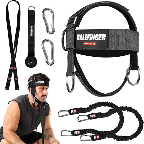 Neck Exerciser and Neck Trainer- Neck Training with 30lb Resistance Bands，Neck Strengthener Workout Equipment in Saudi Arabia
