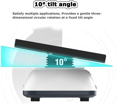 خلاط شاكر مداري رقمي للمختبر، شاكر دوار مداري، سرعة قابلة للتعديل 10-80 دورة في الدقيقة، شاشة رقمية LED، أقصى حمل 0.8 كجم، للخلط الكيميائي والبيولوجي in Kuwait