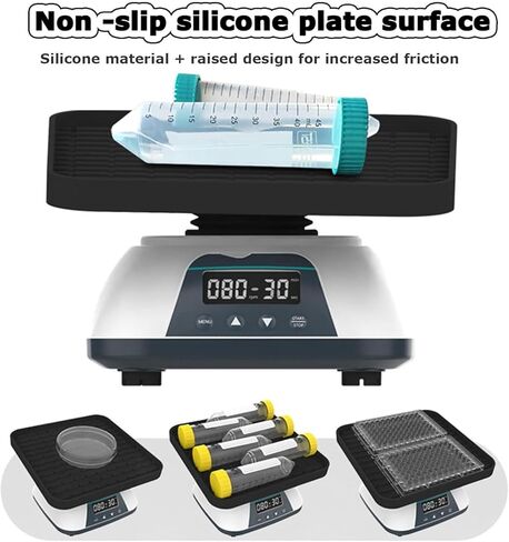 خلاط شاكر مداري رقمي للمختبر، شاكر دوار مداري، سرعة قابلة للتعديل 10-80 دورة في الدقيقة، شاشة رقمية LED، أقصى حمل 0.8 كجم، للخلط الكيميائي والبيولوجي in Kuwait