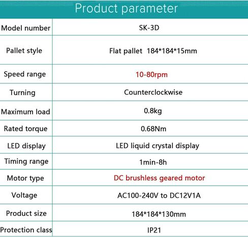 خلاط شاكر مداري رقمي للمختبر، شاكر دوار مداري، سرعة قابلة للتعديل 10-80 دورة في الدقيقة، شاشة رقمية LED، أقصى حمل 0.8 كجم، للخلط الكيميائي والبيولوجي in Kuwait