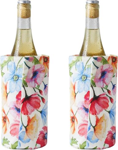 Ice Wine Cooler Sleeve | Freestanding Gel Bottle Chiller for Red, White, Champagne & Sparkling Wine | Portable, Reusable | Rapid Cooling Carrier in Kuwait