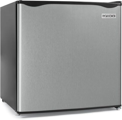 Igloo 2.6 Cu.Ft Mini Fridge with Freezer- Single Door Compact Refrigerator with Glass Shelves for Homes, Dorms & Offices- Keep Snacks, Drinks & Frozen Foods Cool with Temperature Control Fridge- White in Saudi Arabia