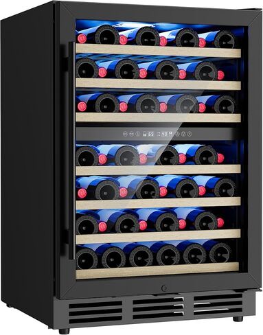 24 In Beverage Refrigerator, 112 Cans & 8 Bottles Wine Fridge with Double-Layer Glass Door, Built-In or Freestanding Wine and Beverage Refrigerator, Under Counter Fridge for Home/Bar/Cafe in Saudi Arabia