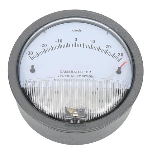 مقياس الضغط التفاضلي HVAC عالي الدقة من سبائك الألومنيوم مع علبة شفافة مع خيط 1/8 NPT لمراقبة الغرفة النظيفة واكتشاف مرشح أنظمة التدفئة والتهوية وتكييف الهواء in Kuwait