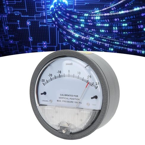 Ejoyous Differential Pressure Gauge, High Resistance to Breakage with Non Vibration Performance, for HVAC Filter Detection Microelectronics Aerospace Environmental Engineering in Saudi Arabia