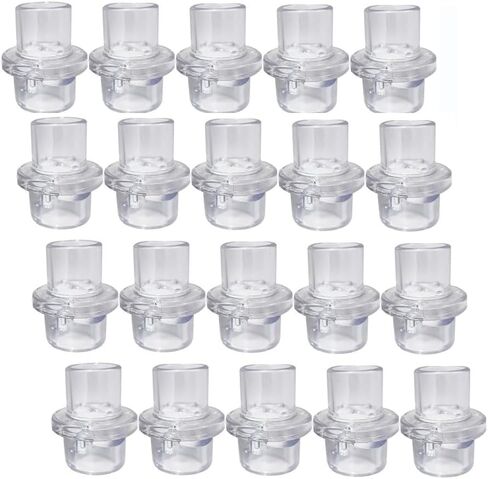 50pcs CPR Mask Training Valves, Training Only, One Way Valve for CPR Training Mask - Separately Packaged -(White) in Kuwait